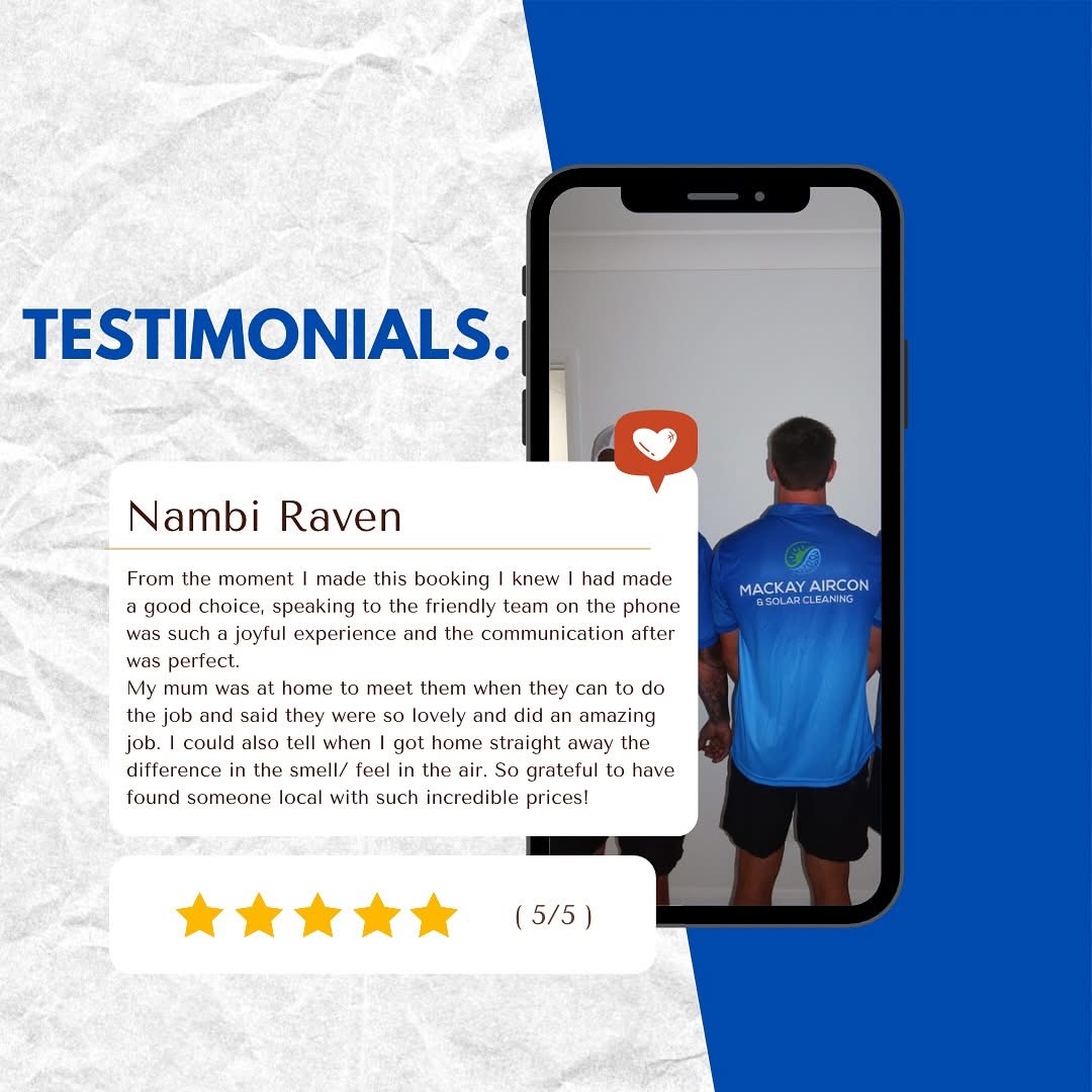 Five star customer testimonial from Nambi Raven